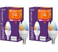 LEDVANCE Smart+ Lampe mit ZigBee Technologie, 5W, 40W-Ersatz, Sockel E14, Lichtfarbe Tunable White, 470lm, 1er Pack (Confezione da 2)