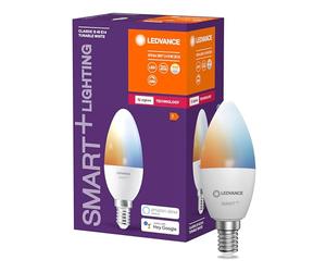 LEDVANCE Smart+ Lampe mit ZigBee Technologie, 5W, 40W-Ersatz, Sockel E14, Lichtfarbe Tunable White, 470lm, 1er Pack