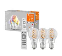 Ledvance Smart+ LED Starterkit 3 X A60 Pere 4,5W =3 0W E27 Chiaro RGBW Dimmbar [EEK: G]