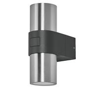 LEDVANCE SMART+ Outdoor WiFi-Wandleuchte, 10W, 800lm, silber, mit warmweißem Lic