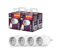 LEDVANCE SMART+ Presa intelligente per interni con tecnologia ZigBee, integra dispositivi tradizionali nella smart home, compatibile con Alexa o Google, bianco, confezione da 4