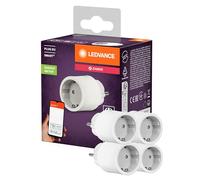 LEDVANCE SMART+ Presa intelligente per interni con tecnologia ZigBee, integra dispositivi tradizionali nella smart home, compatibile con Alexa o Google, bianco, confezione da 4