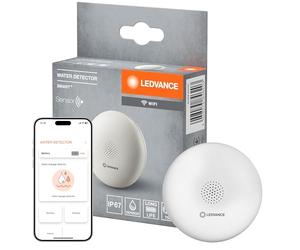 LEDVANCE SMART+ Sensore di rilevamento dell’acqua con tecnologia WiFi, bianco, plastica