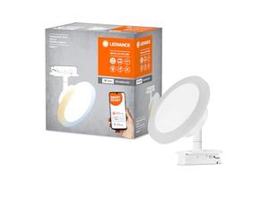 LEDVANCE SMART+ TRACKLIGHT Spot Circle faretto a binario WiFi, bianco, 6,5W, 480lm, testa orientabile, luce bianca regolabile (3000K-6500K), controllo da app, compatibile con Amazon, Google, ecc.