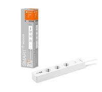 Smart+ Ciabatta 3-fach Multi Power Socket Bianco USB App Google Alexa Wifi
