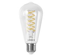 LEDVANCE SMART+ WIFI LED-Lampe, Weißglas, 8W, 806lm, Edison-Form mit 64mm Durchm [EEK: F]