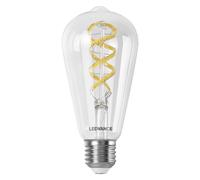 LEDVANCE SMART+ WIFI LED-Lampe, Weißglas, 4,8W, 470lm, Edison-Form mit 64mm Durc