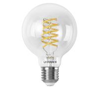 LEDVANCE SMART+ WIFI LED-Lampe, Weißglas, 8W, 806lm, Kugel-Form mit 80mm Durchme