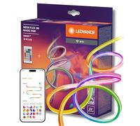 LEDVANCE SMART WIFI NEON FLEX MGC RGB RC strisce LED colorate per uso esterno con tecnologia WiFi e distribuzione omogenea della luce; dimmerabile; bianco; silicone; 3 m; lampadina non sostituibile