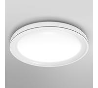 LEDVANCE Applique e plafoniera LED intelligente per interni con tecnologia WiFi, colore della luce variabile (3000K-6500K), grigio, 495 mm, compatibile con Google e Alexa, SMART+ WIFI OR RAME