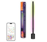 LEDVANCE SMART+ WIFI piantana LED angolare, sottile, nera, 8W, 540lm, luce bianca e colorata regolabile, dimmerabile, funzione ritmo musicale, lunga durata, controllabile tramite app, 2700-6500K