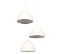 LEDVANCE sospensione a 3 luci Decor Camel Bell, col. bianco, in metallo e cartap