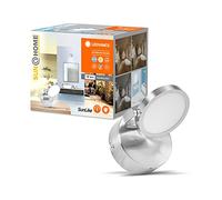 LEDVANCE SUN@HOME Bathroom Round lampada da bagno 110mm IP44, 7,5W, 520lm, luce bianca regolabile (da 2200K a 5000K), dimmerabile, adatta automaticamente la luce al bioritmo, protezione IP44, cromo