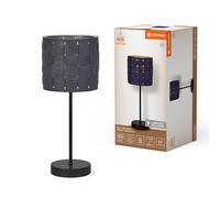 Ledvance Tavolo Decoro Weaving Grigio Scuro Ø16cm Max. 15W E14 con Interruttore