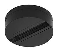 Ledvance TRACKLIGHT base di attacco per faretto, rotonda, nera, per un singolo apparecchio (al posto del binario di alimentazione), design moderno in stile loft