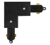 LEDVANCE TRACKLIGHT connettore angolare a 90° opzionale, nero, per il collegamento di due binari di alimentazione posti ad angolo, design moderno in stile loft, per realizzare diverse configurazioni
