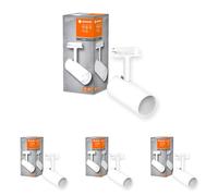 LEDVANCE TRACKLIGHT Spot Cylinder faretto a binario, bianco, con attacco GU10, compatibile con lampada normale o smart, design stile loft, protezione IP20 (Confezione da 4)