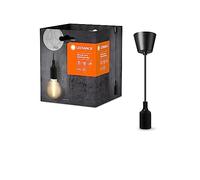 LEDVANCE Vintage 1906 Lampada a sospensione Bell E27, Black, LED MAX. 15W, base E27, luce a sospensione interna, combinazione 1906 vintage o lampade intelligenti