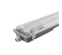 Ledvion - 2X Armature TL LED 150CM, Clip in Acciaio Inox, IP65, Escl. Tubo LED TL, + 75.000 ore, Antipolvere e Antideflagrante