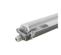 Ledvion - Armatura LED 150CM, Clip in Acciaio Inox, IP65, Incl. Acciaio Inox, + 75.000 ore, Antipolvere e Antideflagrante