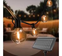 Ledvion - Catena Luminosa, 16.5 Metri Solaree, 30x E12 LED, IP44 Impermeabile, 2700K, G40, Plug & Play, Collegabile