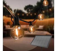 Ledvion - Catena Luminosa, 42 Metri Solaree, 75x E12 LED, IP44 Impermeabile, 2700K, G40, Plug & Play, Collegabile