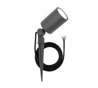 Ledvion - Faretto da Esterno, Alluminio Antracite, IP65, 5W, Presa GU10, cavo da 1 metro