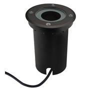 Ledvion - Faretto da incasso rotondo a terra, IP67, attacco GU10, cavo da 1 m, lampada da esterno, illuminazione da giardino