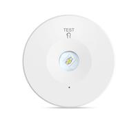 Ledvion Faretto LED Emergenza 1W 6000K IP20 Incasso/Superficie 3h | Lenti area aperta e corridoio con accessorio per montaggio a superficie per un'installazione flessibile.