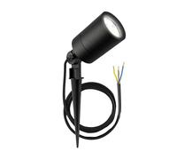 Ledvion IP65, Faretti da Esterno con Picchetto, Aluminio, Cavo 1 metro, Attacco GU10, Nero