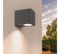 Ledvion - Lampada da Parete LED Antracite & Cube, Spot GU10, IP54, Lampada Esterna, Illuminazione Giardino, Illuminazione Facciata