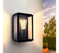 Ledvion - Lampada da Parete LED, Attacco E27, Nero, Lyra, Lampada Esterna, Lampada da Parete Interna, Illuminazione Giardino