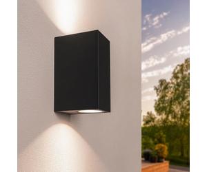 Ledvion - Lampada da Parete LED Dimmerabile, Attacco GU10, IP54, Luce Su&Giù, Nero, Lampada Esterna, Illuminazione Esterna, Illuminazione Interna