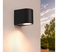 Ledvion - Lampada da Parete LED Sacramento, GU10, IP54, Nera, Lampada Esterna, Illuminazione Giardino, Illuminazione Facciata
