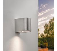 Ledvion - Lampada da Parete LED Sacramento, GU10 Up&Down, IP54, Grigia & Quadrata, Lampada Esterna, Illuminazione Esterna