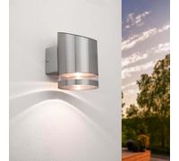 Ledvion - Lampada da Parete LED Solare Elara, 3000K, IP44, Acciaio Inox, Lampada da Esterno, Lampada Solare Decorativa, Illuminazione da Giardino