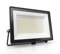 Ledvion Proiettore LED 100W impermeabile IP65 4000K 12000lm | Con cavo di collegamento per montaggio rapido su facciata garage giardino e officina
