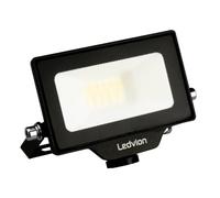 Ledvion Proiettore LED 10W impermeabile IP65 6000K 1100lm | Con cavo di collegamento per montaggio rapido su facciata garage giardino e officina