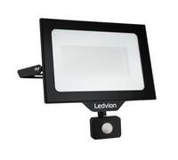 Ledvion - Proiettore LED con Sensore di Movimento, 100 Watt, Osram, 4000K, 12000 Lumen, IP44, Inclusa connessione rapida & 2 anni di garanzia