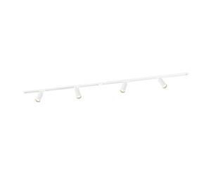 Ledvion Sistema di Binario 2m Monofase Bianco 4 faretti senza GU10
