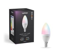 Ledvion - Smart RGB+CCT Lampada LED E14, 5W, 470 Lumen, Wi-Fi, Dimmerabile, Compatibile con Alexa e Google Home