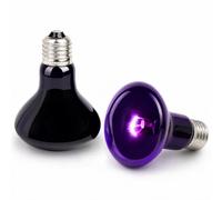 LedWekei 2 pezzi Lampada riscaldante per terrario e rettili 100W UVA/UVB, attacco E27, per tartarughe, draghi barbuti, lucertole, serpenti