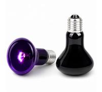 LedWekei 2 pezzi Lampada riscaldante per terrario e rettili 75W UVA/UVB, attacco E27, per tartarughe, draghi barbuti, lucertole, serpenti