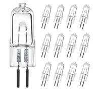 LedWekei Lampadine alogene G5.3, lampadina 220 V 100 W Lampadina a capsula trasparente a 2 pin, lampadine dimmerabili a luce bianca calda 2700 K (confezione da 12)