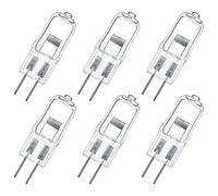 LedWekei Lampadine alogene G6.35, lampadina 24 V 250 W Lampadina a capsula trasparente a 2 pin, lampadine dimmerabili a luce bianca calda 2700 K (confezione da 6)