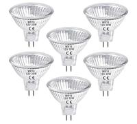LedWekei Lampadine alogene Gu5.3, lampadina alogena mr16 12v 20w, lampadine alogene dimmerabili 2700K (confezione da 6)