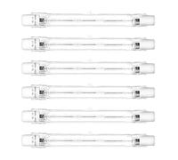 LedWekei Lampadine alogene, lampadina alogena T3 r7s 78mm 100w, lampadina t3 tipo J Lampadine alogene a doppia estremità bianco caldo 2700K (confezione da 6)