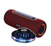 Ledwood Altoparlante Nomade XTREM140 LD-XT140BT-RED, 100W / 10W RMS, Bluetooth 5.0, TWS, impermeabile IPX5, Autono. 6H, Gioco Luce Ufo