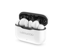 Ledwood Capella - Auricolari senza fili stereo Bluetooth 5.2 - Intra auricolare, touch - Super Bass - Assistente vocale - Compatibile con iOS/Android (Bianco/Nero)