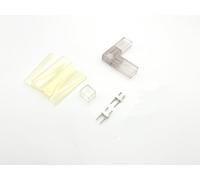 LEDZEIT - Profi Serie - Connettore L, PVC trasparente. Solo per il LED Neon Flex specificato in questa pagina, NON compatibile con tubo luminoso a LED e striscia LED